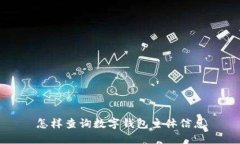 怎樣查詢(xún)數(shù)字錢(qián)包主體信